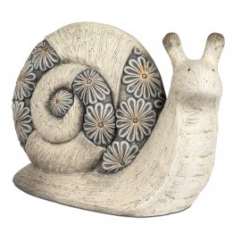 Schnecke 37cm Blumendekor