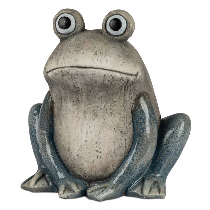 Frosch sitzend 31cm Steinoptik