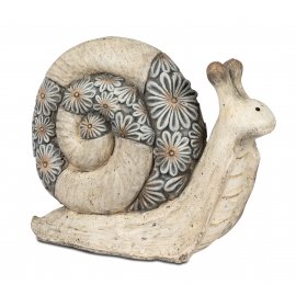 Schnecke 15cm Blumendekor