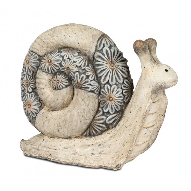 Schnecke 15cm Blumendekor