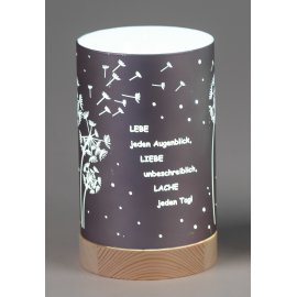 Deko-Licht lila 15cm - Lebe jeden Augenblick