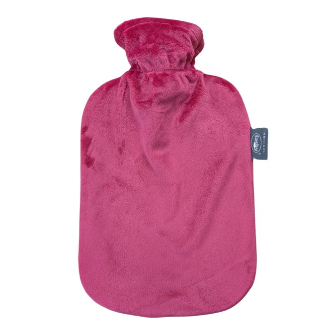 Wärmflasche Flauschbezug 2l