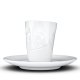 Espresso Mug mit Henkel - Lecker weiß