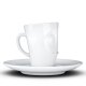 Espresso Mug mit Henkel - Lecker weiß