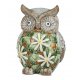 Eule 31cm Mosaik-Blume