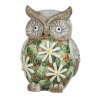 Eule 31cm Mosaik-Blume