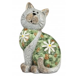 Katze 37cm Mosaik-Blume