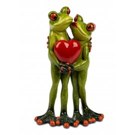 Froschpaar mit Herz