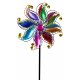 Windrad 30/122cm bunt mit goldenen Kugeln Metall