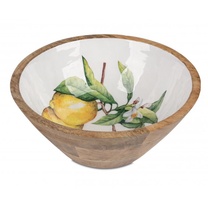 Schale 25cm Zitrone Mangoholz