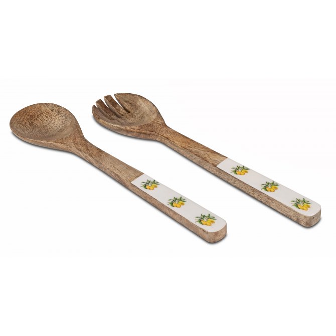 Salatbesteck 2tlg. 34cm Mango Zitrone