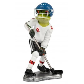 Frosch Eishockey mit weißem Trikot