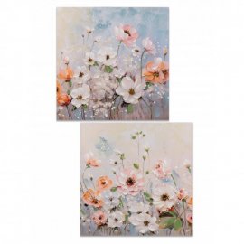 Wandbild 60x60cm Blumen