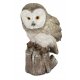 Wintereule 23cm Creme-Grau XXX