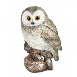 Wintereule 14cm Creme-Grau