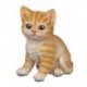 Katze 16cm sitzend Natur