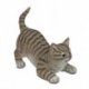 Katze 16cm lauernd Natur