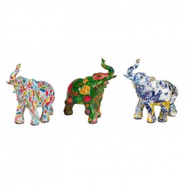 Elefant 13cm Multifarben