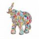 Elefant 13cm Multifarben