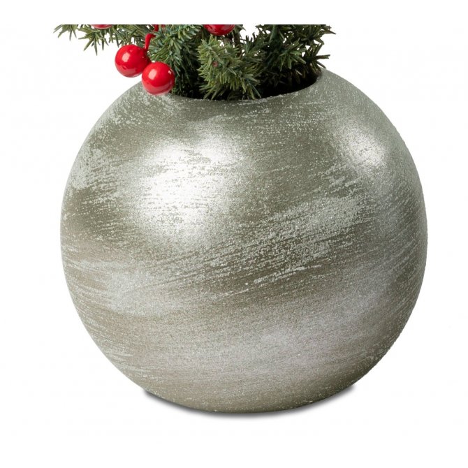 Kugelvase 15cm Winterzeit