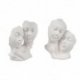 Maske 16cm Mattweiss