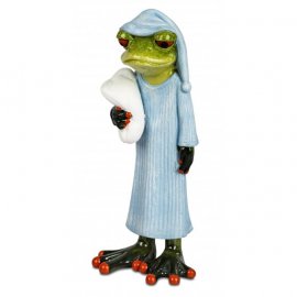 Frosch mit blauem Schlafanzug