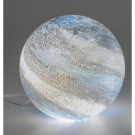 Kugellampe 24cm Marmor-Blau