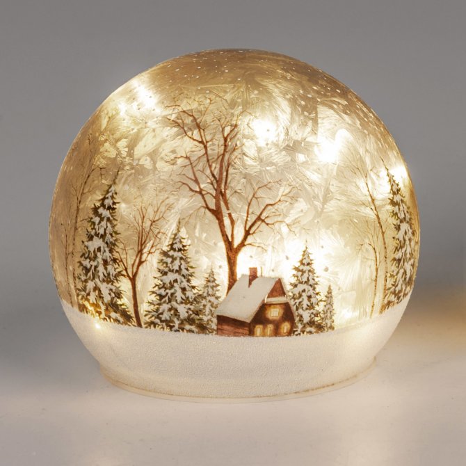 LED-Kugel Winterlandschaft