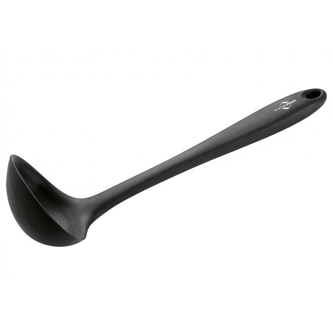 Schöpflöffel Silikon schwarz