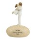 Figur auf Stein mit Spruch Papa