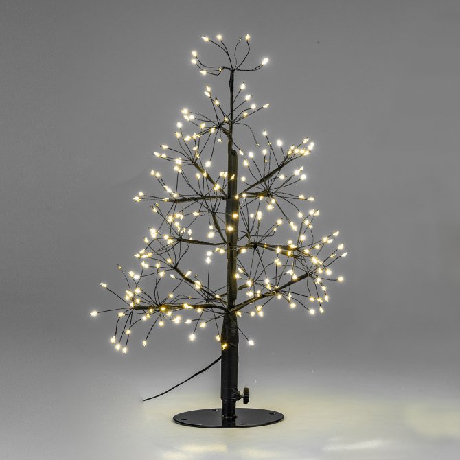 Deko-Tanne 45cm schwarz 240 LED