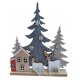 Winterlandschaft 29cm Holz mit Filz