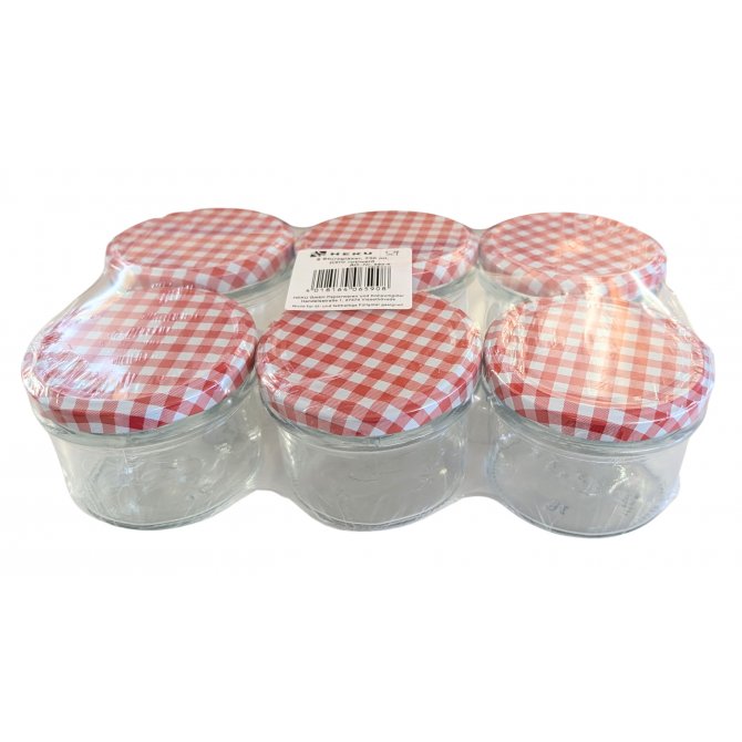 Einmachgläser 6er Set Ø82mm 230ml Heku