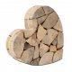 Herz 20cm Holz - natur
