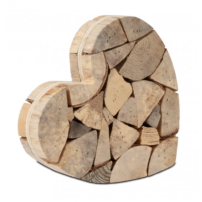 Herz 20cm Holz - natur