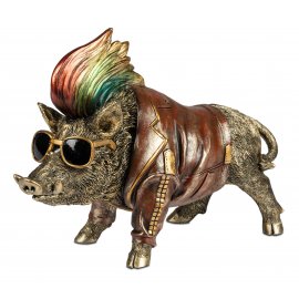 Wildschwein 32cm Punk Rocker