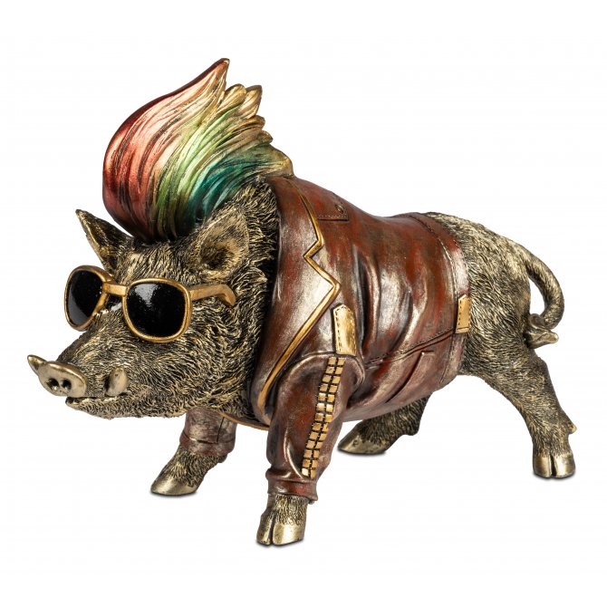 Wildschwein 32cm Punk Rocker