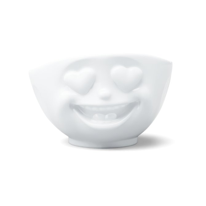 Schale 500 ml - Herzlich - weiß