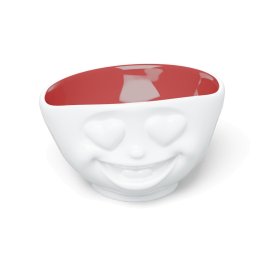Schale 500 ml - Herzlich - Rubin innen