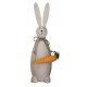 Hase mit Möhre 23cm Holz