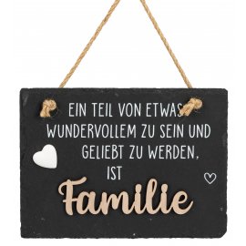 Wandbild 15x20 Schiefer Familie