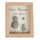 Bild mit Figuren in Steinoptik 12x15cm - Mama