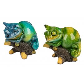 Chamäleon Fritzi auf Ast 8cm