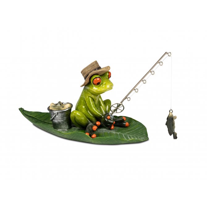 Frosch Angler auf Blatt