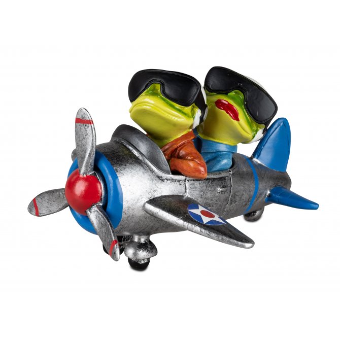 Froschpaar im Flugzeug