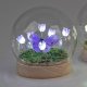 Deko-Kugel 10cm Blumen LED