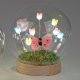Deko-Kugel 10cm Blumen LED