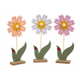 Blume auf Fuß 31cm Filz
