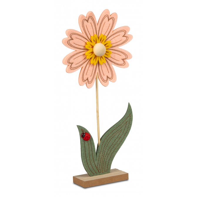 Blume auf Fuß 31cm Filz