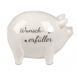 Sparschwein Wunscherfüller 16cm Porzellan